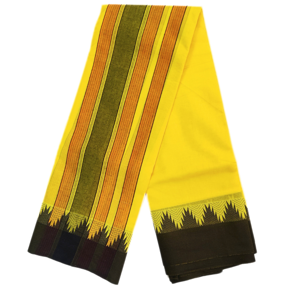 Vaishnava Thalampoo Cotton Dhoti Towel Set