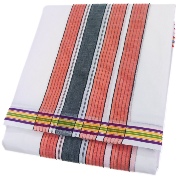 1 Inch Fancy Seer Border Kanchi Mundhi Dhoti - Image 3