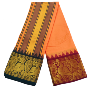 Kanakambaram Color Annam Designed Jacquard Dhoti