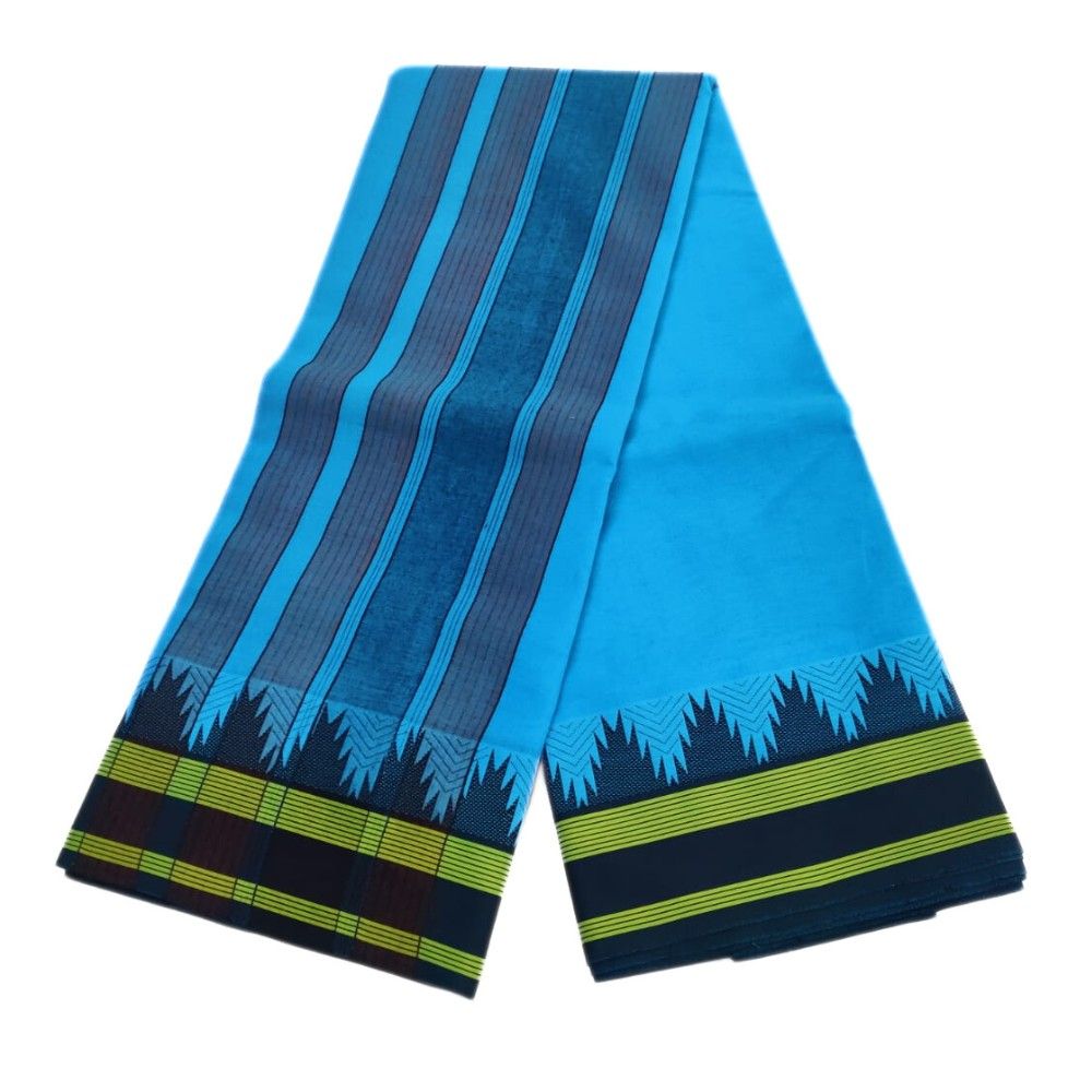 Vaishnava Thalampoo Cotton Dhoti Towel Set - Image 2