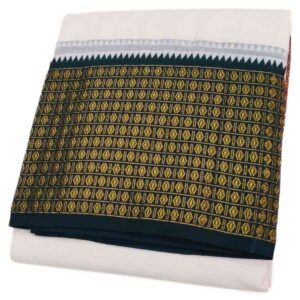 12 Rudraksham Half White Dhoti