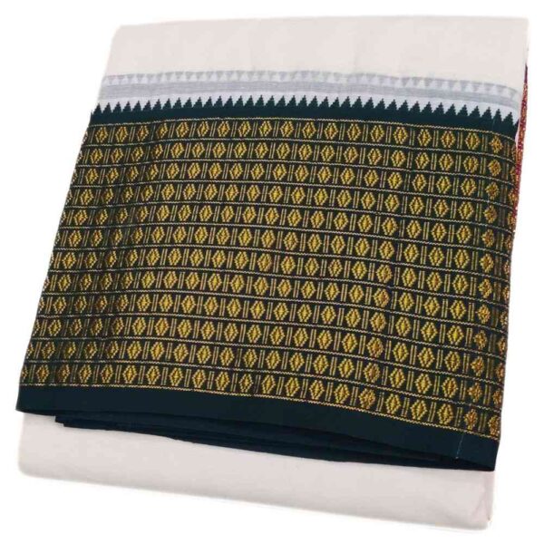 12 Rudraksham Half White Dhoti