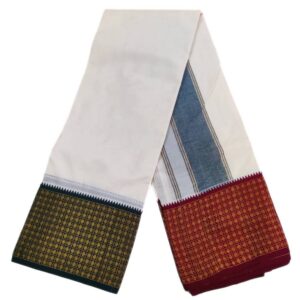 12 Rudraksham Half White Dhoti