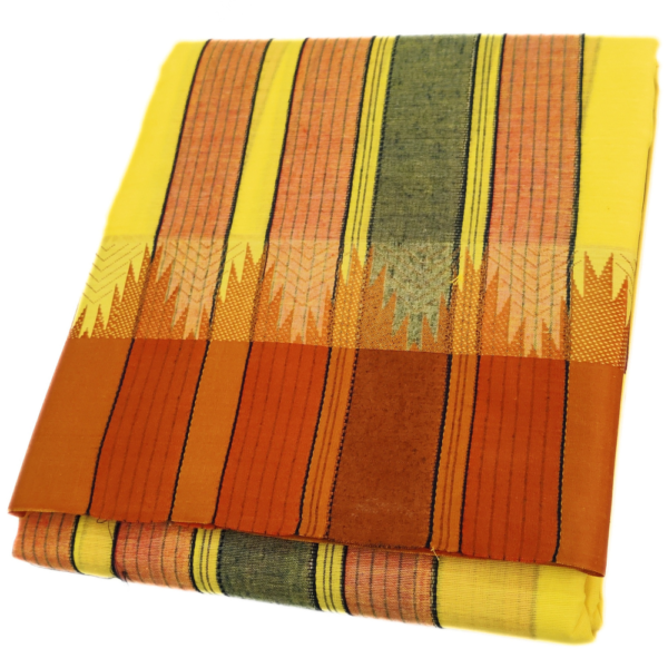 Lemon Yellow Color Thalampoo Kanchi Mundhi Dhoti