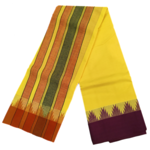 Lemon Yellow Color Thalampoo Kanchi Mundhi Dhoti