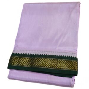 Violet Color Art Silk Mayilkan Dhoti