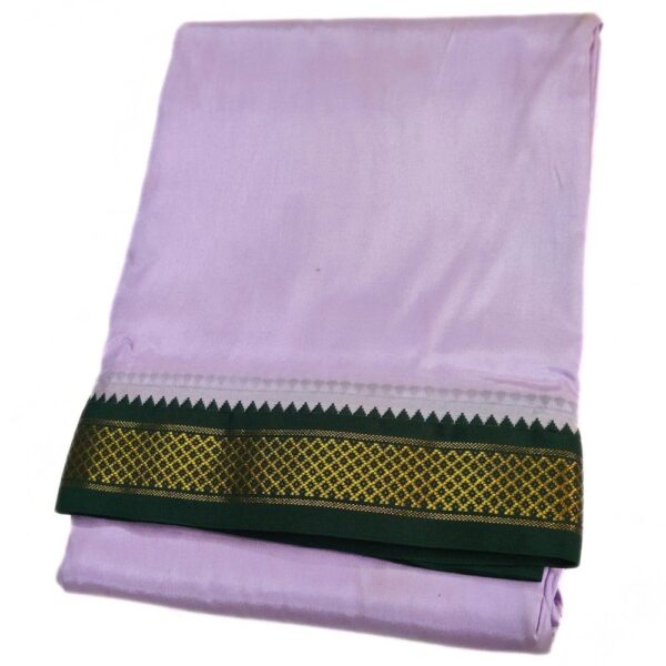 Violet Color Art Silk Mayilkan Dhoti