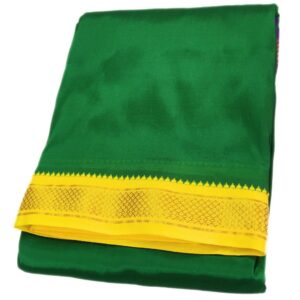 Dark Green Color Art Silk Mayilkan Dhoti