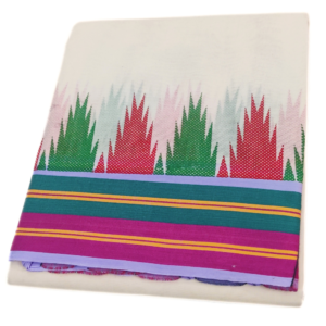 Fancy Border Multicolor Printed Mokku Dhoti