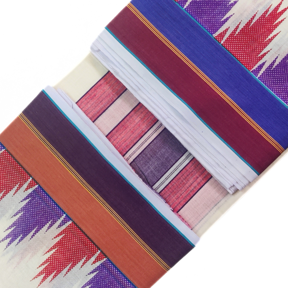 Fancy Seer Border Printed Mokku Dhoti