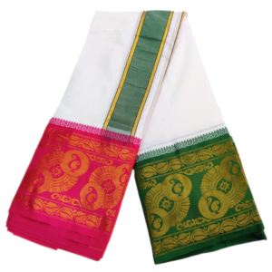 Mango Designed 10 Inch Border Dhoti