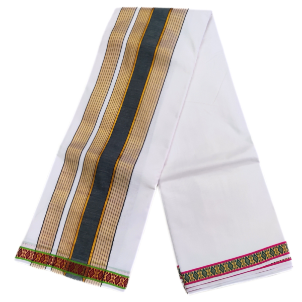 1 Inch Pate Special Kanchi Mundhi Dhoti - Image 3
