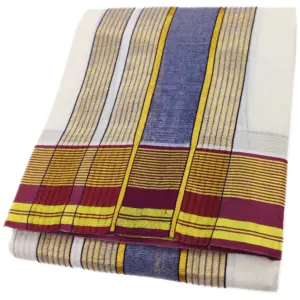 Jari Border Work Pure Cotton Vaishnava Dhoti