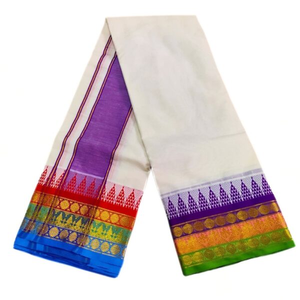 Kuchipet Border Design Dhoties - Image 2