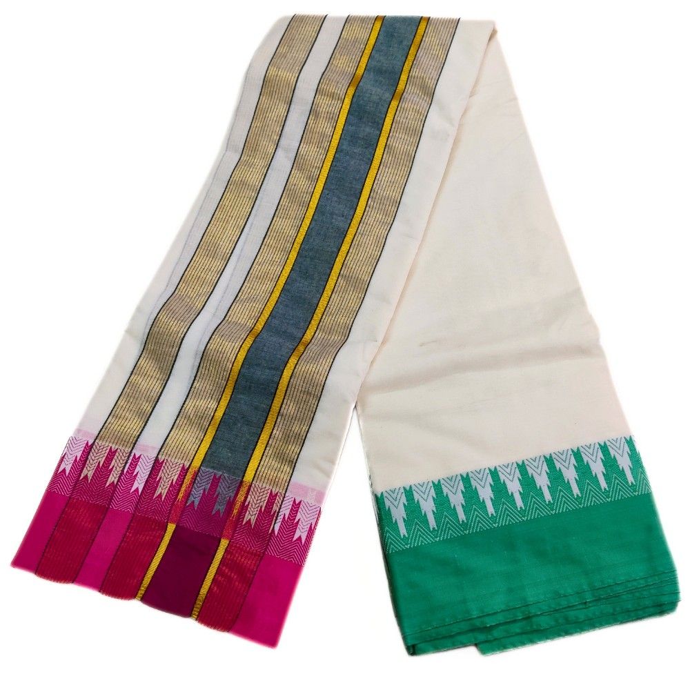 Bavanji Temple Border Special Kanchi Mundhi Dhoti - Image 2