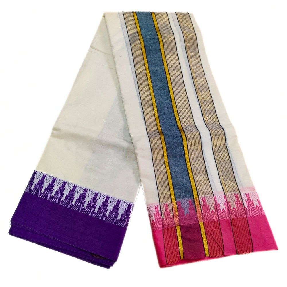 Bavanji Temple Border Special Kanchi Mundhi Dhoti - Image 3