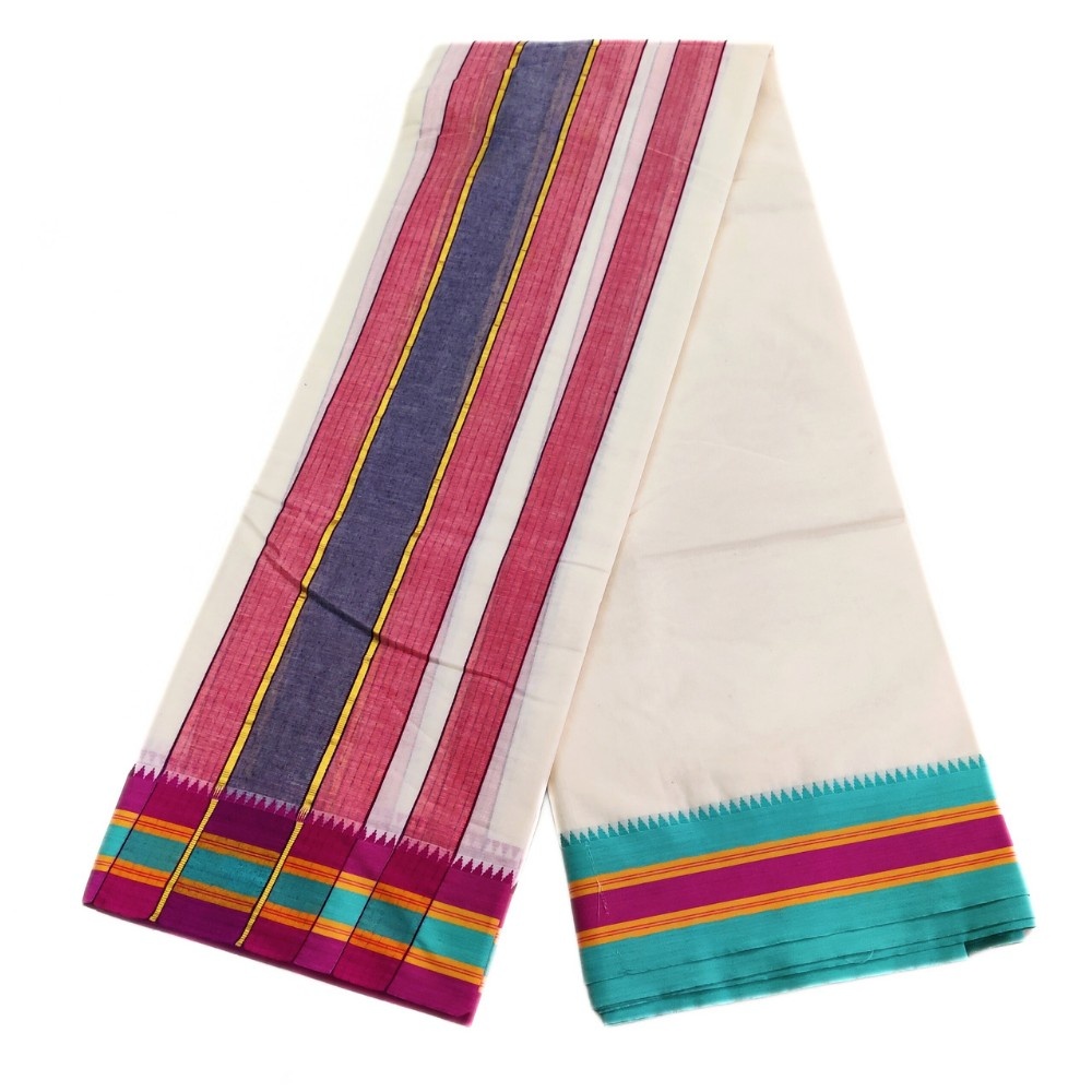 Kanchi Cotton Single Mokku Dhoti - Image 2