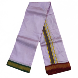 Violet Color Art Silk Mayilkan Dhoti
