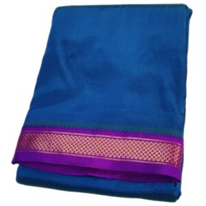 Peacock blue Color Art Silk Mayilkan Dhoti