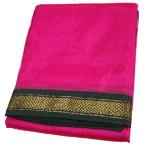Dark Pink Color Art Silk Mayilkan Dhoti