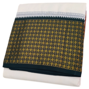 12 Rudraksham Half White Dhoti