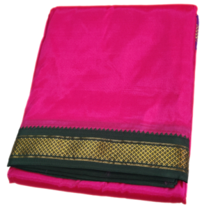 Dark Pink Color Art Silk Mayilkan Dhoti