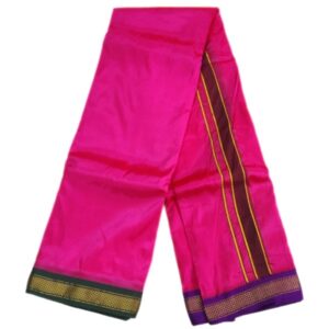 Dark Pink Color Art Silk Mayilkan Dhoti