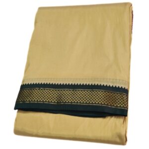 Khakki Color Art Silk Mayilkan Dhoti