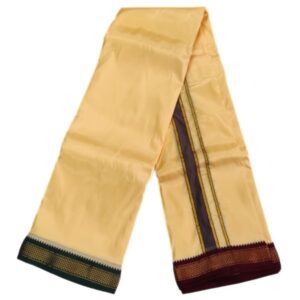 Sandal Color Art Silk Mayilkan Dhoti