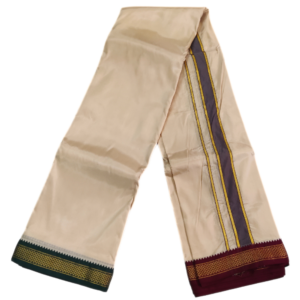Beige Color Art Silk Mayilkan Dhoti