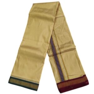 Khakki Color Art Silk Mayilkan Dhoti