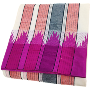 Half White Temple Border Designed Vaishnava Dhoti