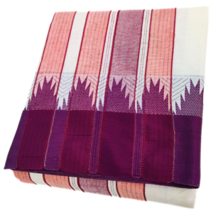 Half White Temple Border Designed Vaishnava Dhoti