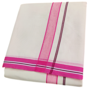 1 Inch Fancy Border Cotton Dhoti