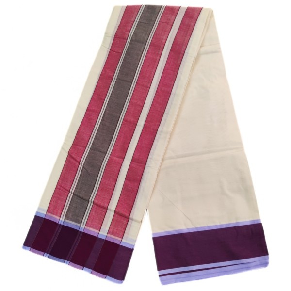 3 Inch Arakku Border Gundanji Cotton Dhoties - Image 2