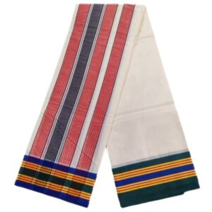 3 inch Iyengar Style Panchakacham Half White Dhoties