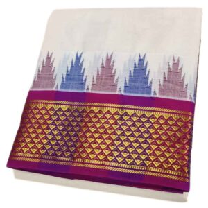 Modern Designed Mayilkan Half White Dhoties