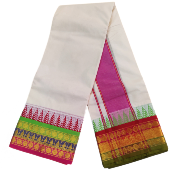 Kuchipet Border Design Dhoties - Image 3