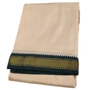Beige Color Art Silk Mayilkan Dhoti