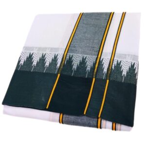 Bavanji Temple Border Cotton Dhoti