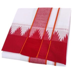 Bavanji Temple Border Cotton Dhoti