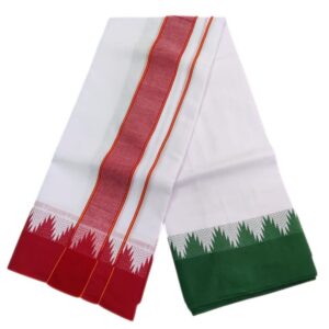 Bavanji Temple Border Cotton Dhoti
