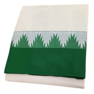 Bavanji Temple Border Half White Dhoti