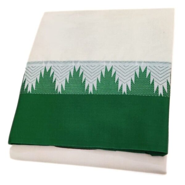 Bavanji Temple Border Half White Dhoti