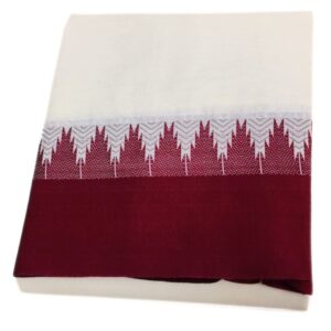 Bavanji Temple Border Half White Dhoti