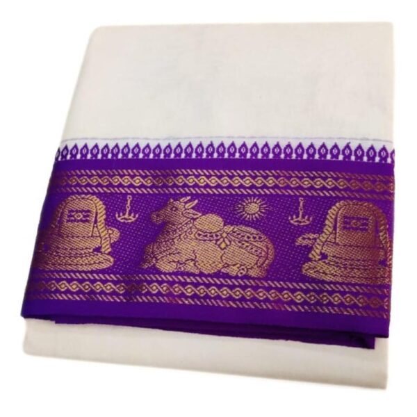 Lingam Nandhi Designed Border Premium Quality Dhoti