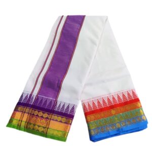 Kuchipate White Cotton Dhoti