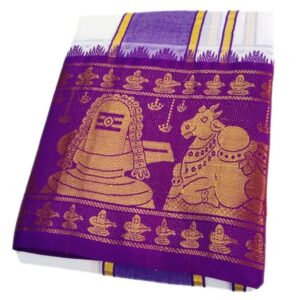 Nandhi Shivam Designed Pure Cotton White Dhoti