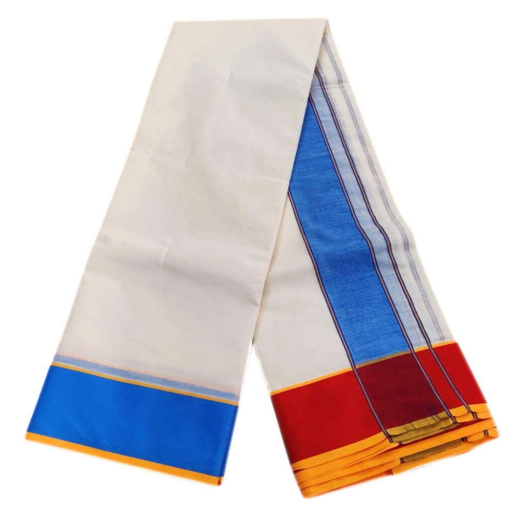 Kundanji Cotton Half White Dhoti - Image 2
