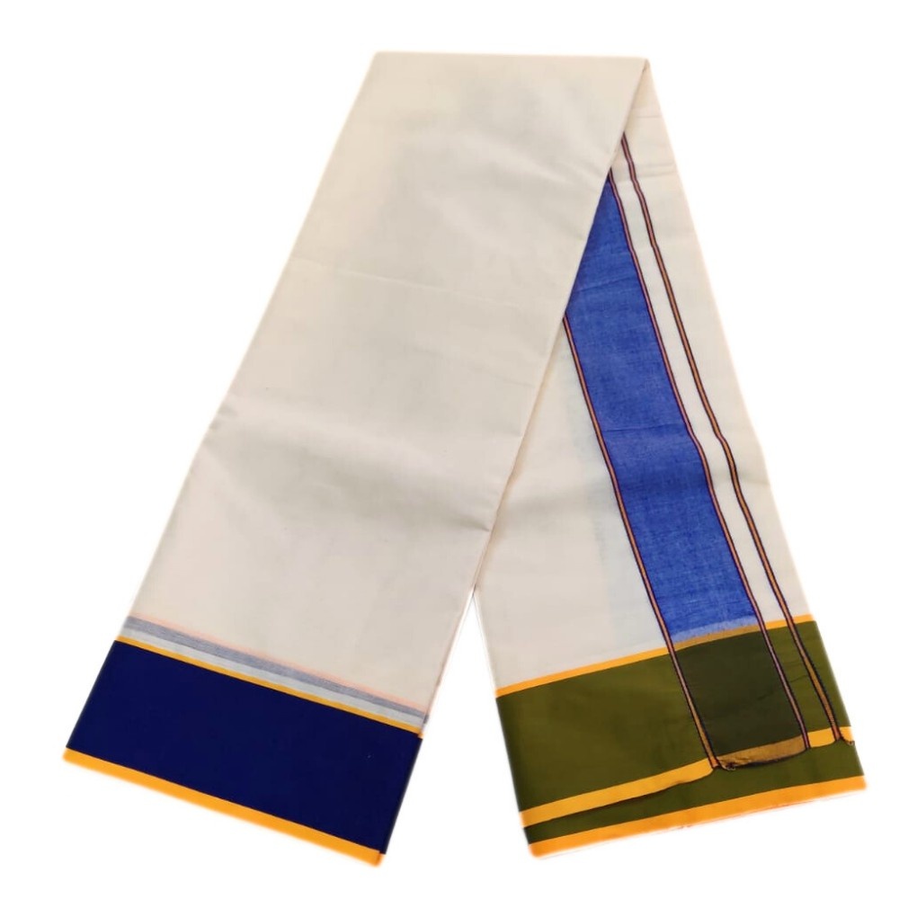 Kundanji Cotton Half White Dhoti - Image 2
